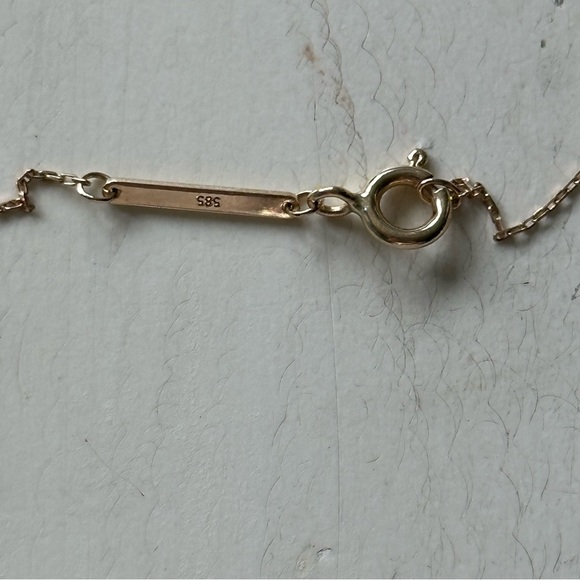 Kendra Scott Diamond and 14k Gold Letter “K” Dainty Chain Pendant - Picture 4 of 4